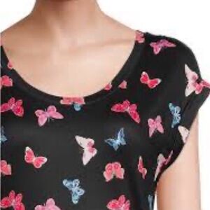 Colorful Butterfly Print Kids Casual Dress